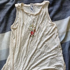 Old Navy Creamy Graphic Tank